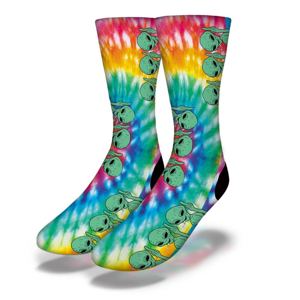 Alien Tie-Dye Socks – Out-of-This-World Style 🛸✨